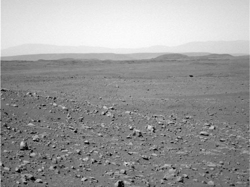 Die Ebenen des Mars in Richtung Sdwesten