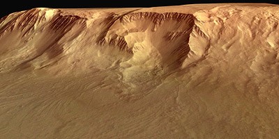 Olympus Mons westliche Abbruchkante